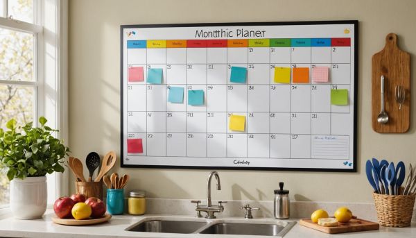 Organisez votre famille avec un planning mensuel mural magnétique